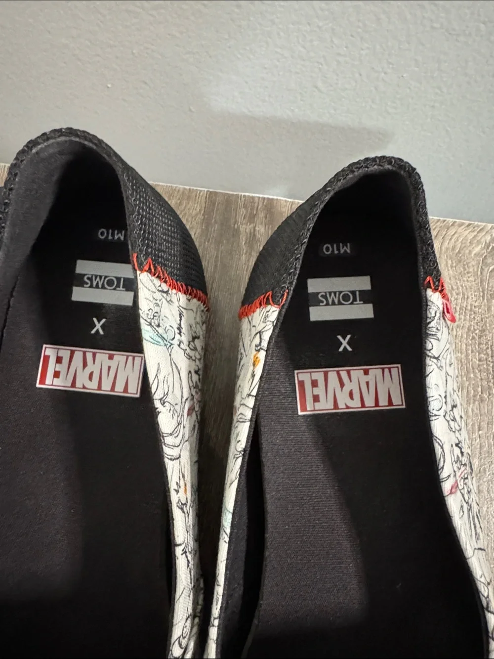 Toms x Marvel Concept Art Print Slip-On Shoes US Men’s 10